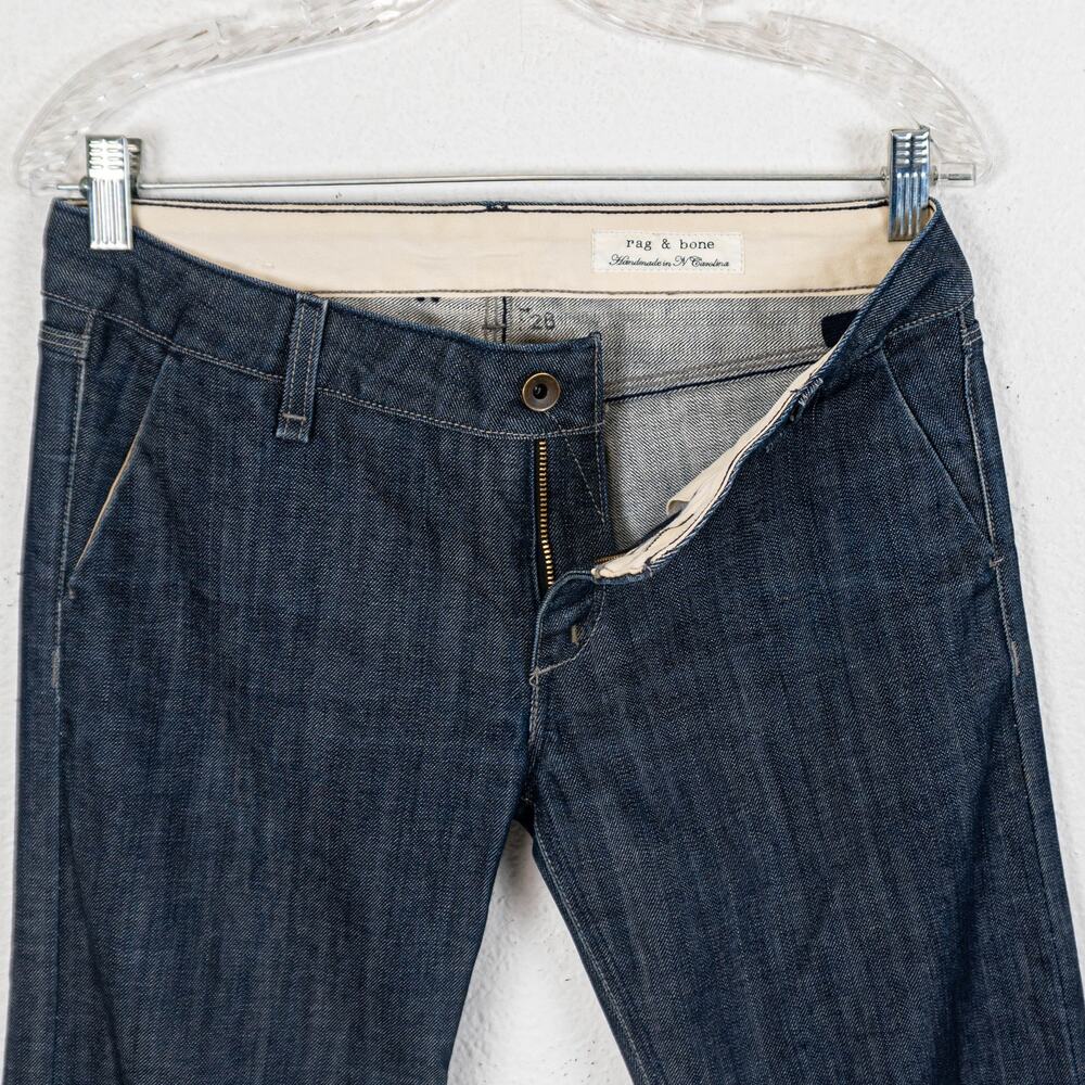 Rag & Bone NY Handmade Y2K Low Rise Denim Jeans size 28 - Picture 2 of 12